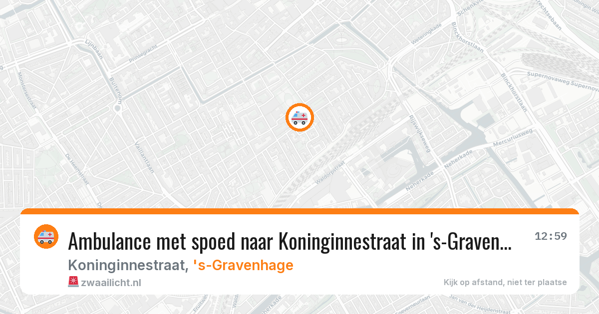 Ambulance met spoed naar Koninginnestraat in 's-Gravenhage — 20 mei 2026