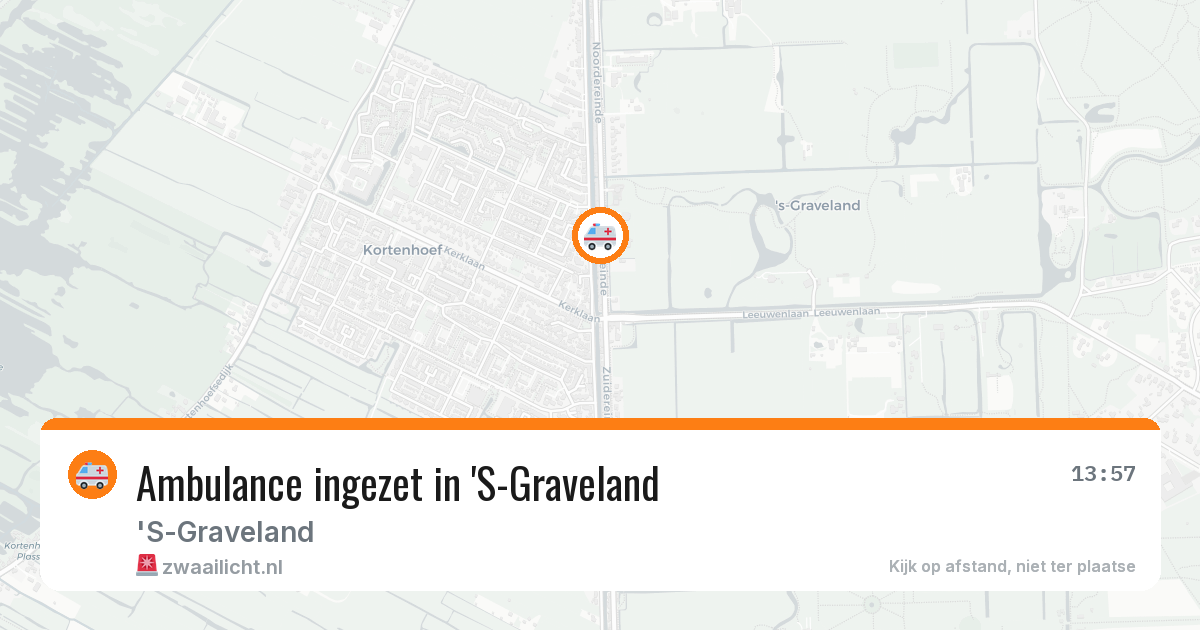 Ambulance ingezet in 'S-Graveland — 29 jan 2026
