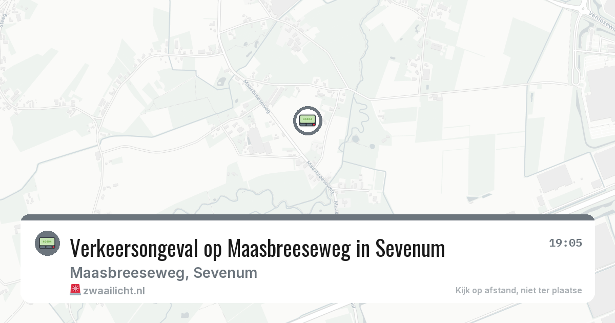 Verkeersongeval op Maasbreeseweg in Sevenum — 13 jun 2026