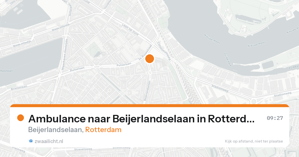 Ambulance naar Beijerlandselaan in Rotterdam — 15 aug 2026