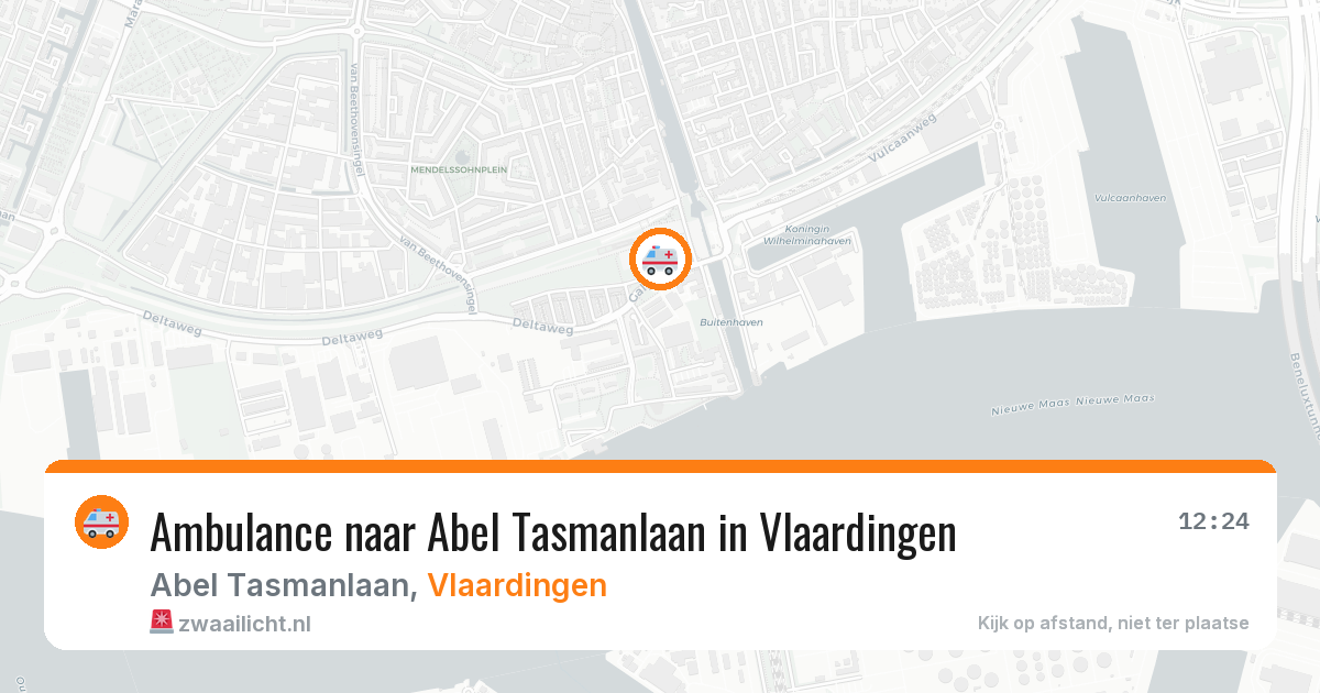 Ambulance naar Abel Tasmanlaan in Vlaardingen — 11 jul 2026