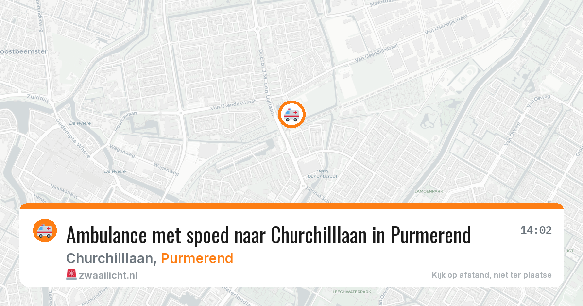 Ambulance met spoed naar Churchilllaan in Purmerend — 13 feb 2026