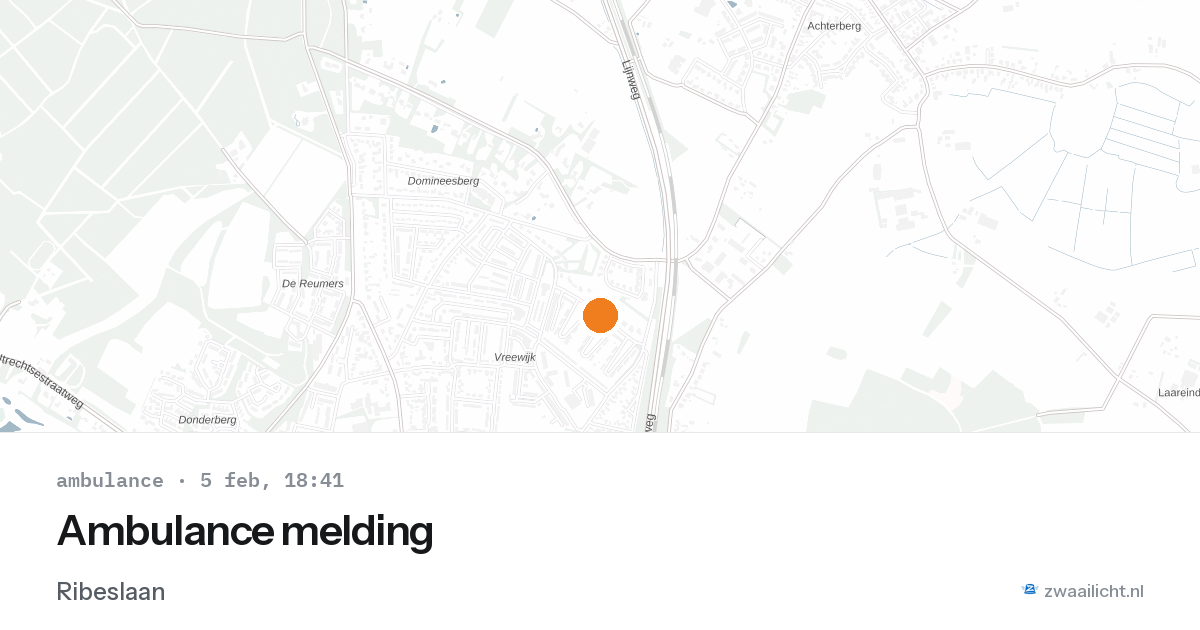 Ambulance melding — 5 feb 2026
