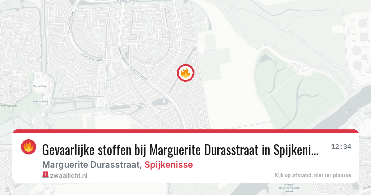 Gevaarlijke stoffen bij Marguerite Durasstraat in Spijkenisse — 23 jun 2026