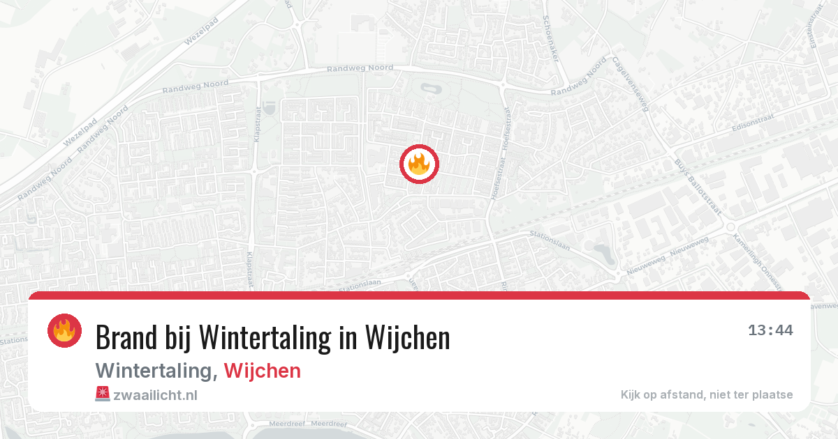 Brand bij Wintertaling in Wijchen — 28 jun 2026