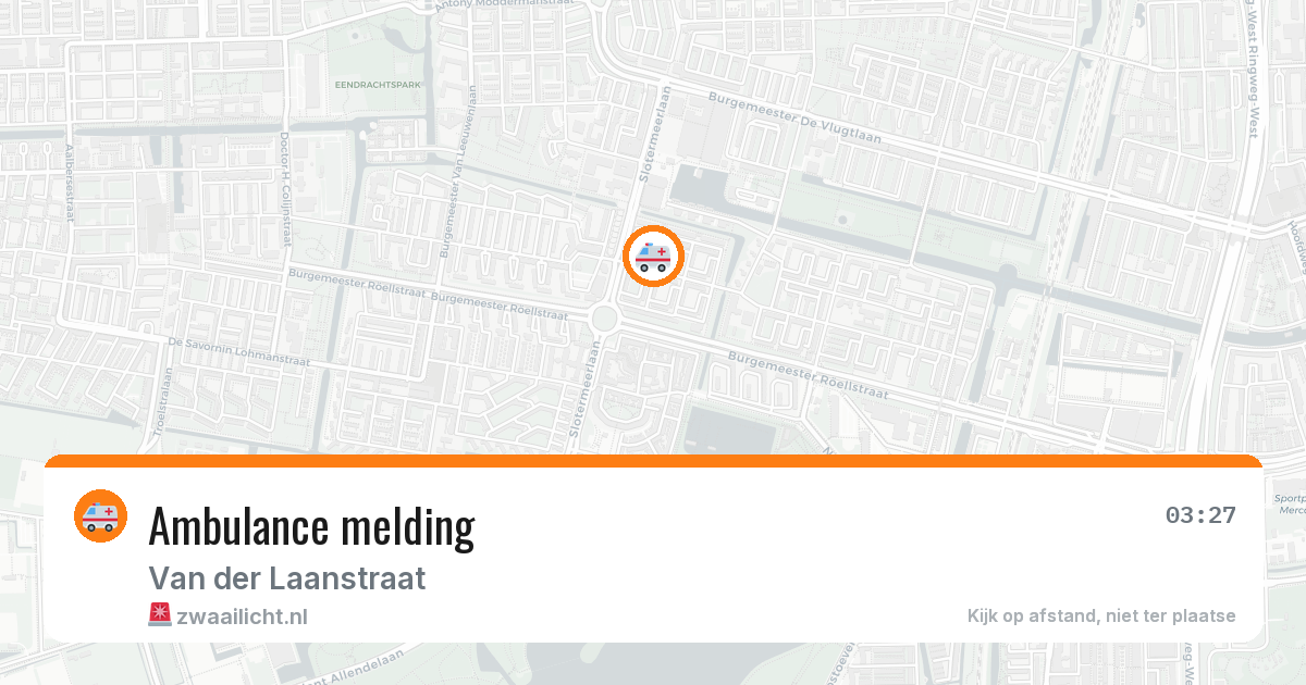 Ambulance melding — 1 jul 2026