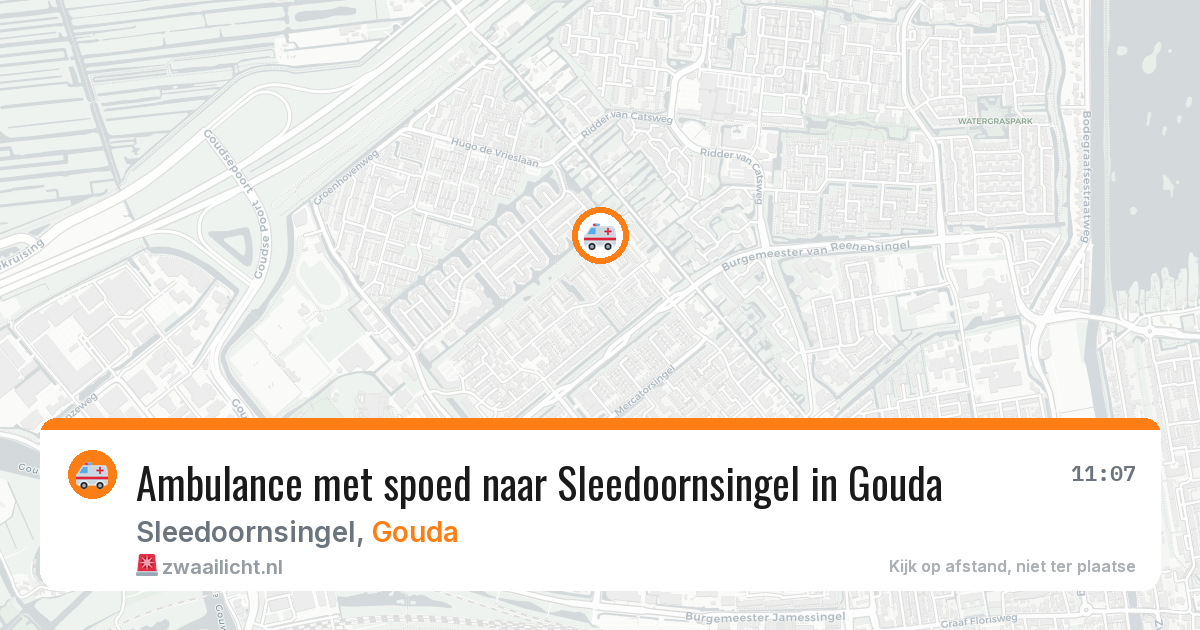 Ambulance met spoed naar Sleedoornsingel in Gouda — 21 jan 2026