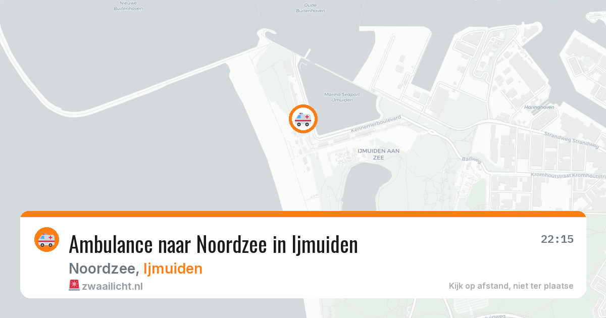 Ambulance naar Noordzee in Ijmuiden — 24 jun 2026