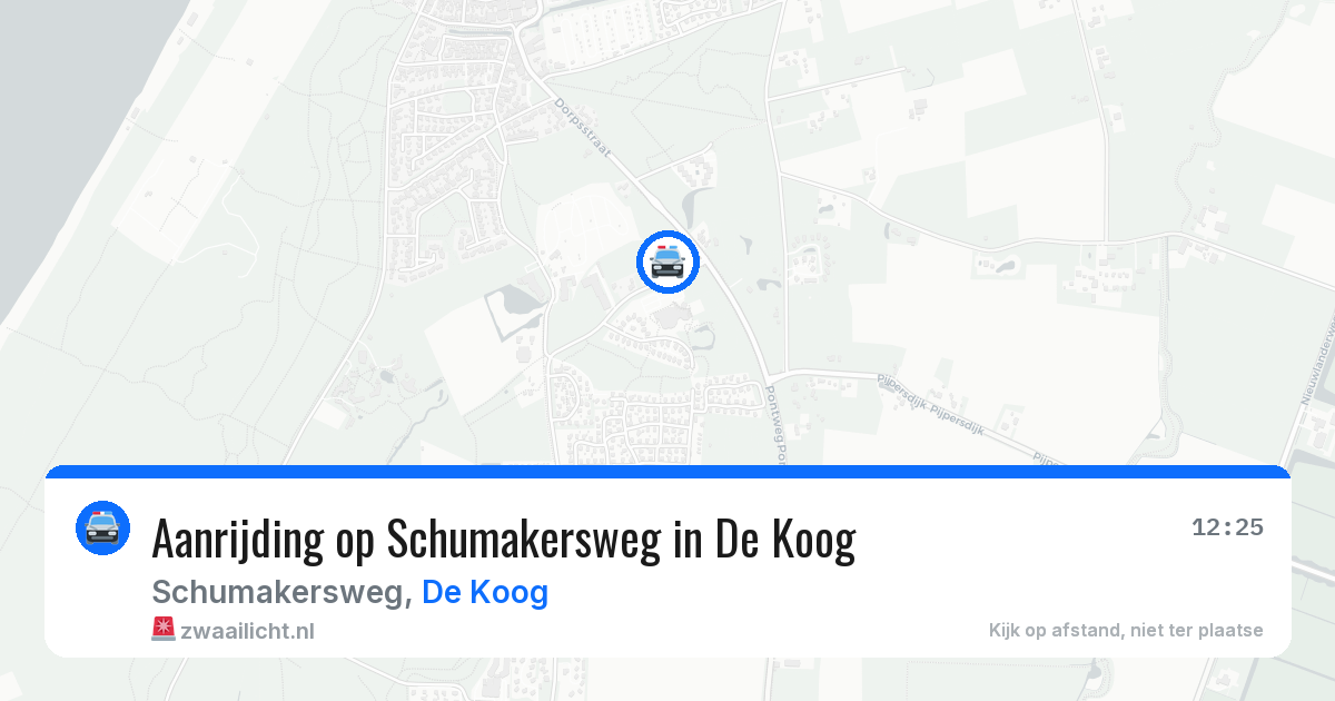 Aanrijding op Schumakersweg in De Koog — 14 mei 2026