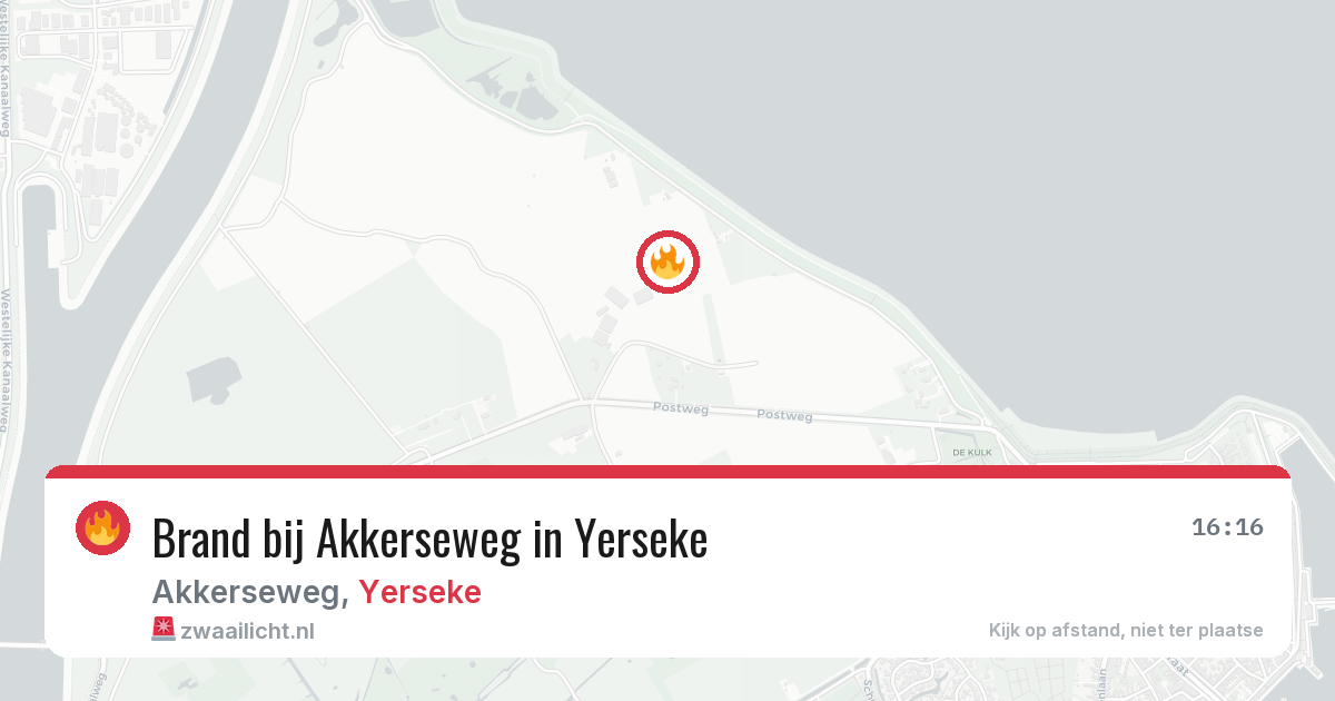 Brand bij Akkerseweg in Yerseke — 7 apr 2026