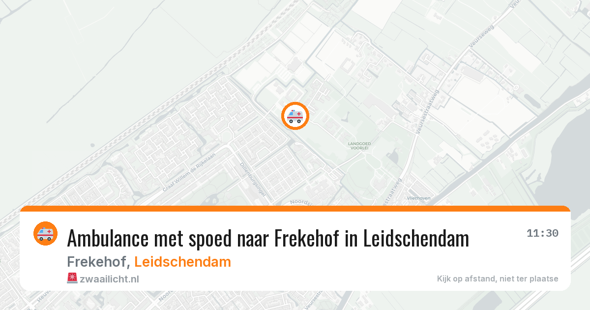 Ambulance met spoed naar Frekehof in Leidschendam — 15 apr 2026