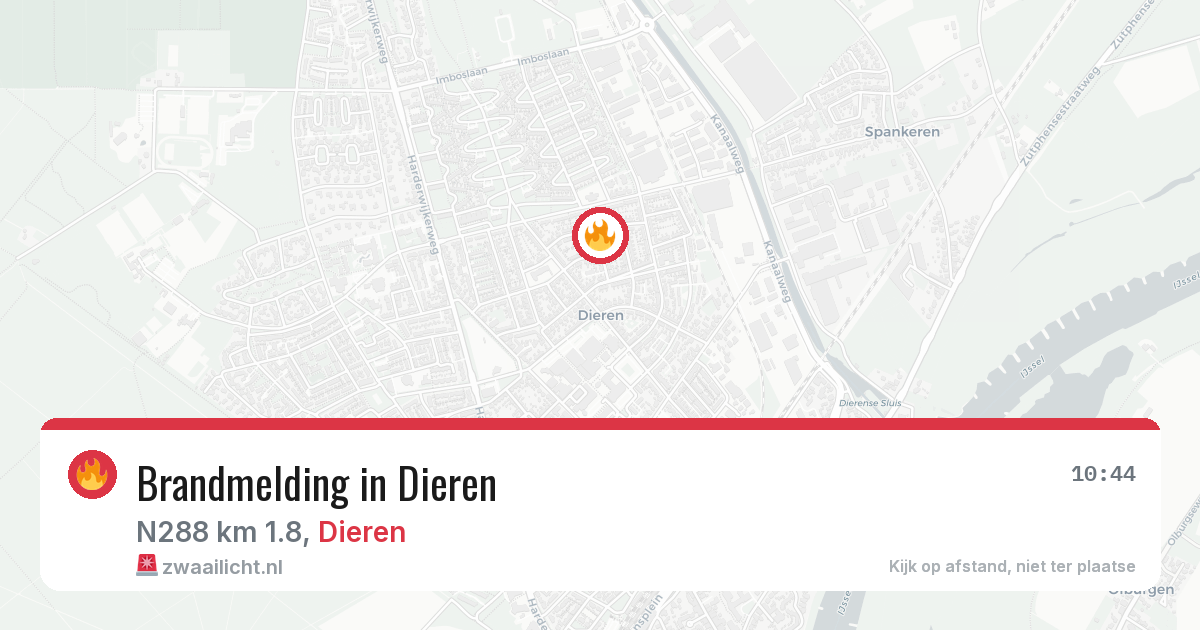 Brandmelding in Dieren — 22 mei 2026