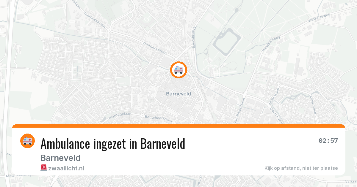 Ambulance ingezet in Barneveld — 16 apr 2026
