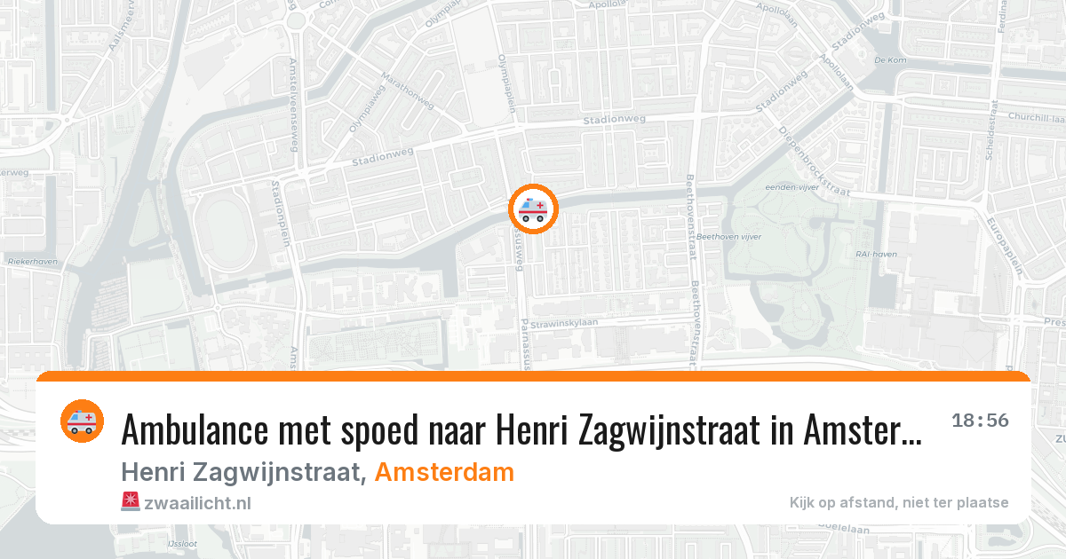 Ambulance met spoed naar Henri Zagwijnstraat in Amsterdam — 12 jun 2026