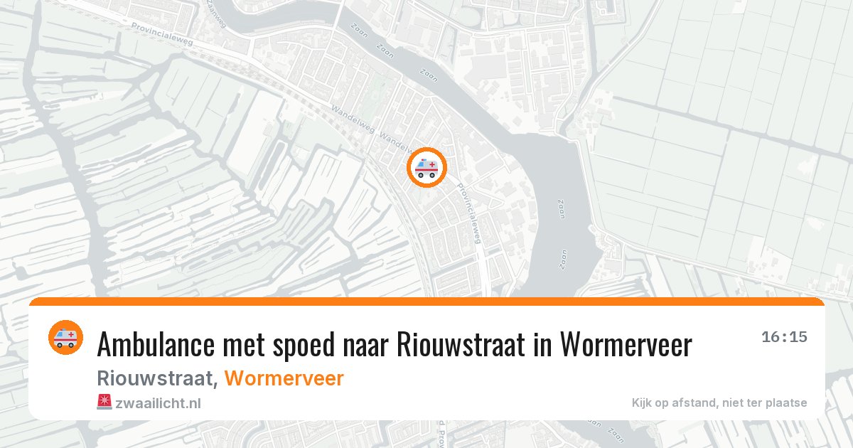 Ambulance met spoed naar Riouwstraat in Wormerveer — 11 mrt 2026