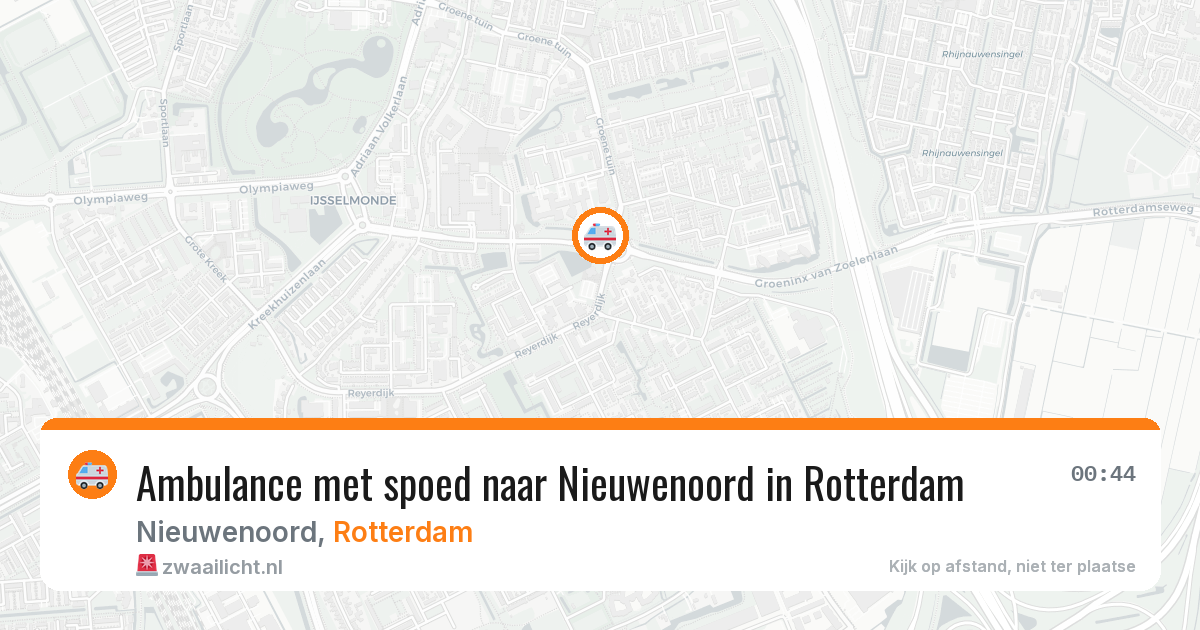Ambulance met spoed naar Nieuwenoord in Rotterdam — 26 jun 2026