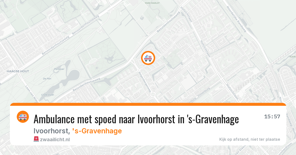 Ambulance met spoed naar Ivoorhorst in 's-Gravenhage — 2 jun 2026