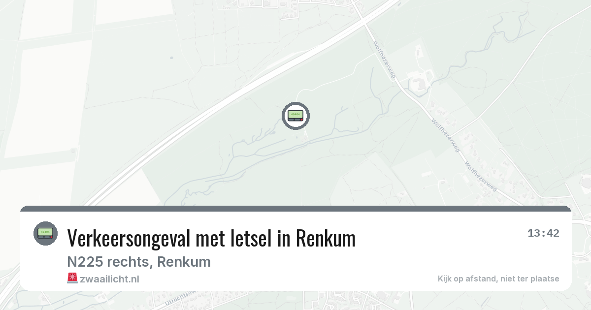 Verkeersongeval met letsel in Renkum — 23 jul 2026