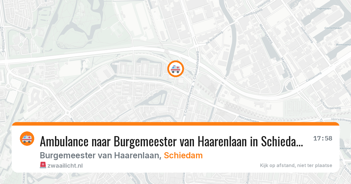 Ambulance naar Burgemeester van Haarenlaan in Schiedam — 29 jan 2026