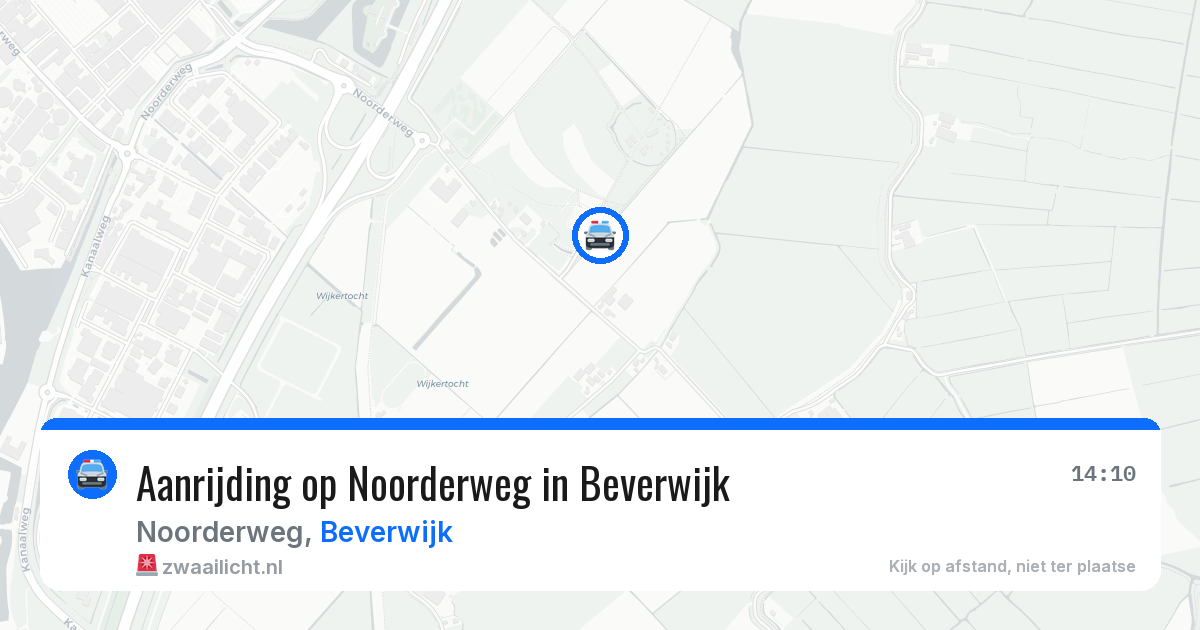 Aanrijding op Noorderweg in Beverwijk — 18 jul 2026