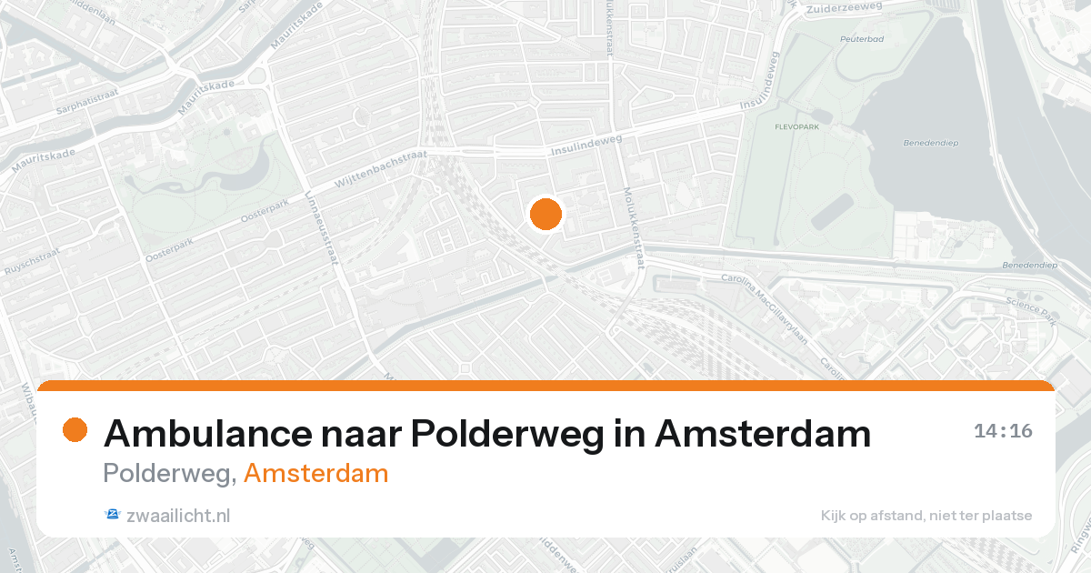 Ambulance naar Polderweg in Amsterdam — 30 jan 2026