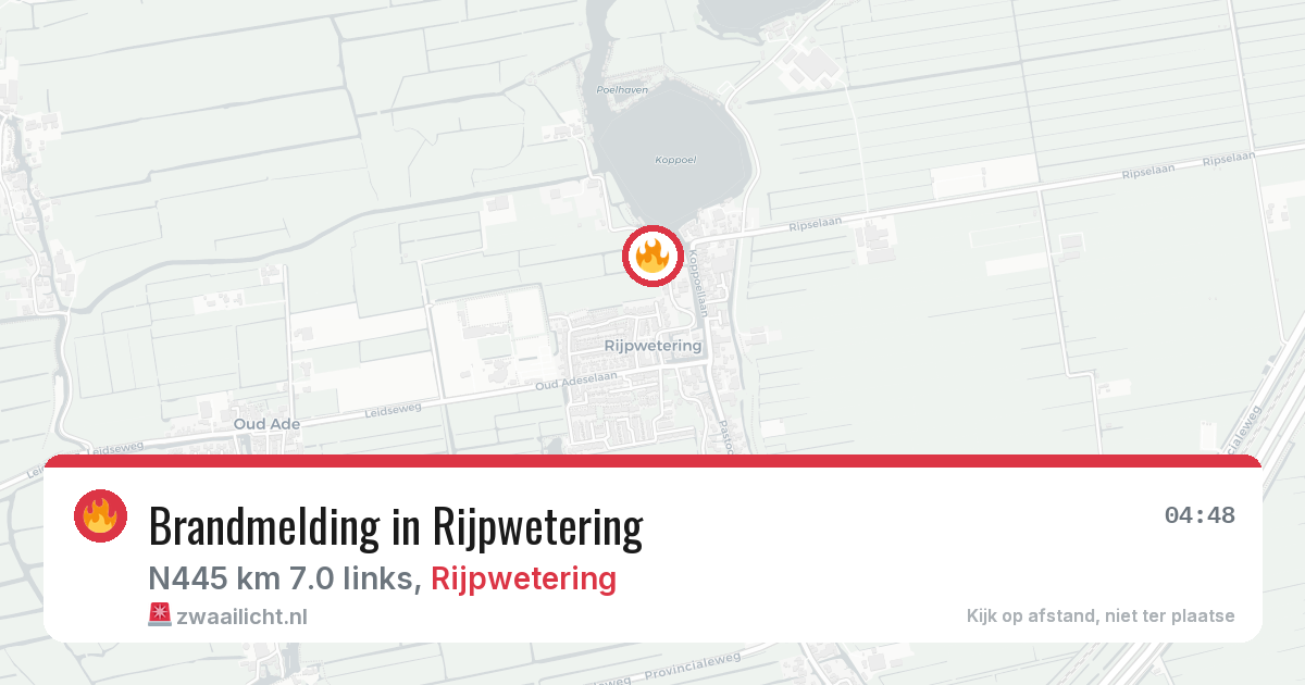 Brandmelding in Rijpwetering — 20 jun 2026