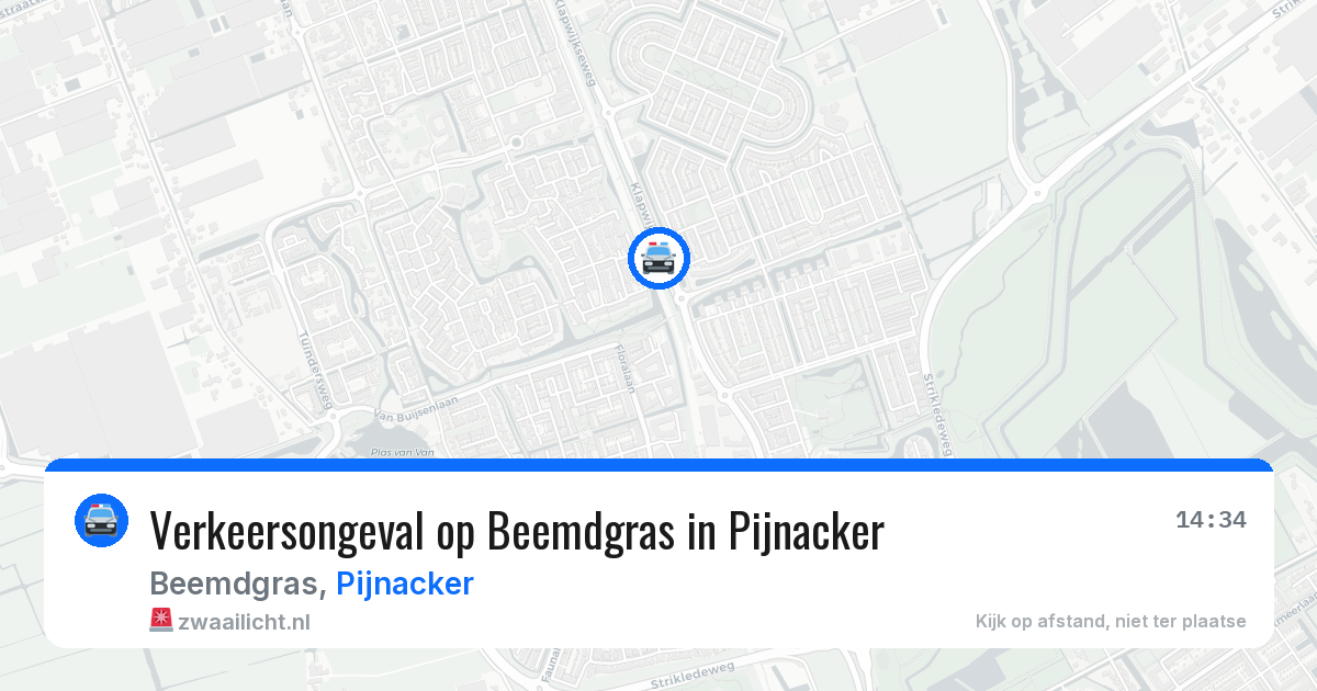 Verkeersongeval op Beemdgras in Pijnacker — 12 mei 2026