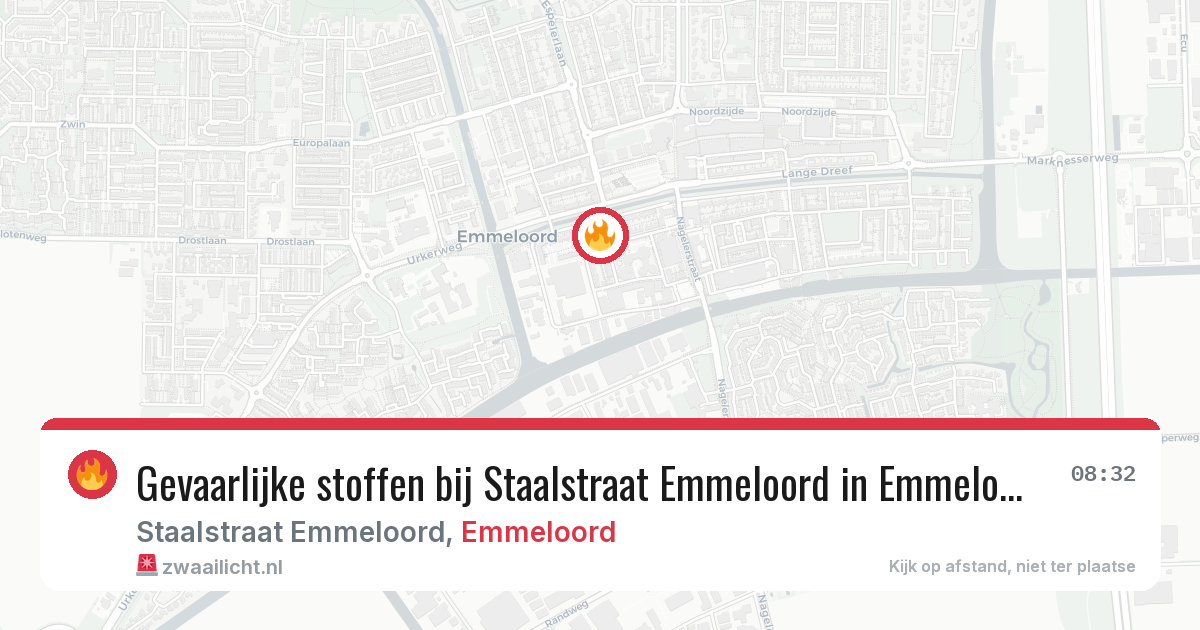 Gevaarlijke stoffen bij Staalstraat Emmeloord in Emmeloord — 12 jun 2026
