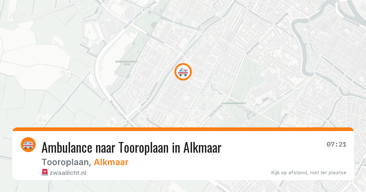 Ambulance naar Tooroplaan in Alkmaar — 8 jun 2026