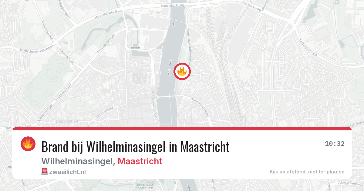 Brand bij Wilhelminasingel in Maastricht — 28 jun 2026