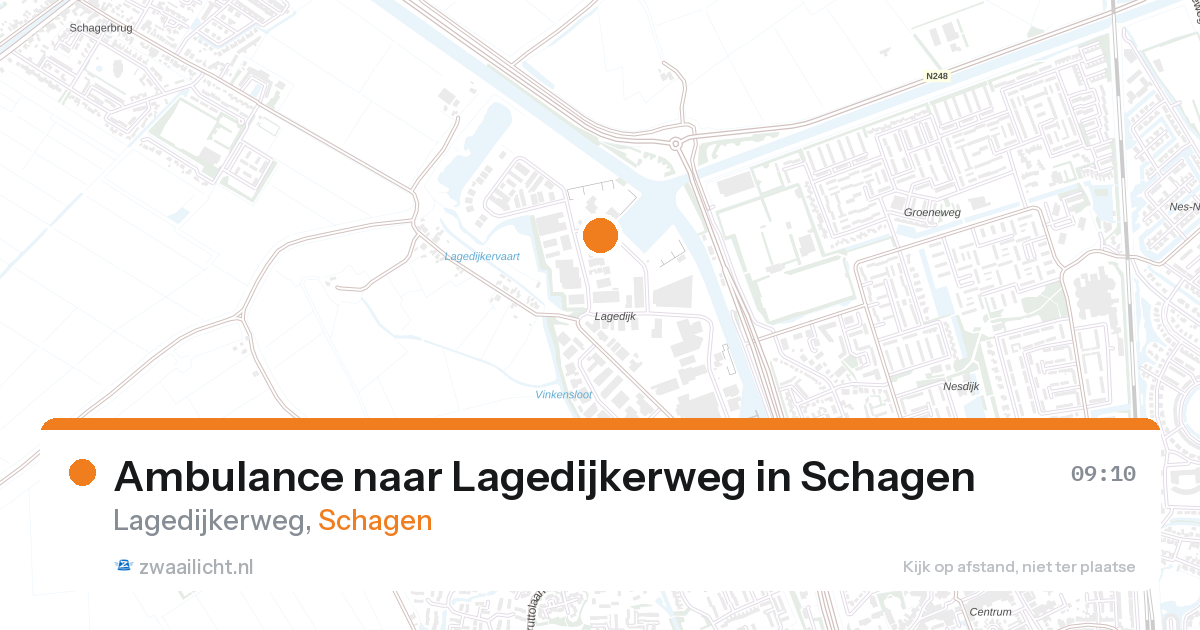 Ambulance naar Lagedijkerweg in Schagen — 26 aug 2026