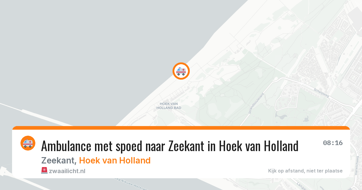 Ambulance met spoed naar Zeekant in Hoek van Holland — 24 jun 2026