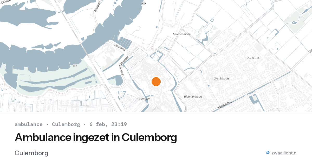 Ambulance ingezet in Culemborg — 6 feb 2026