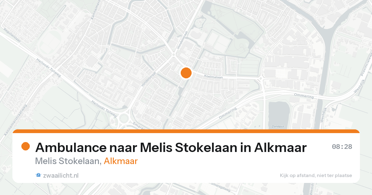 Ambulance naar Melis Stokelaan in Alkmaar — 18 mei 2026