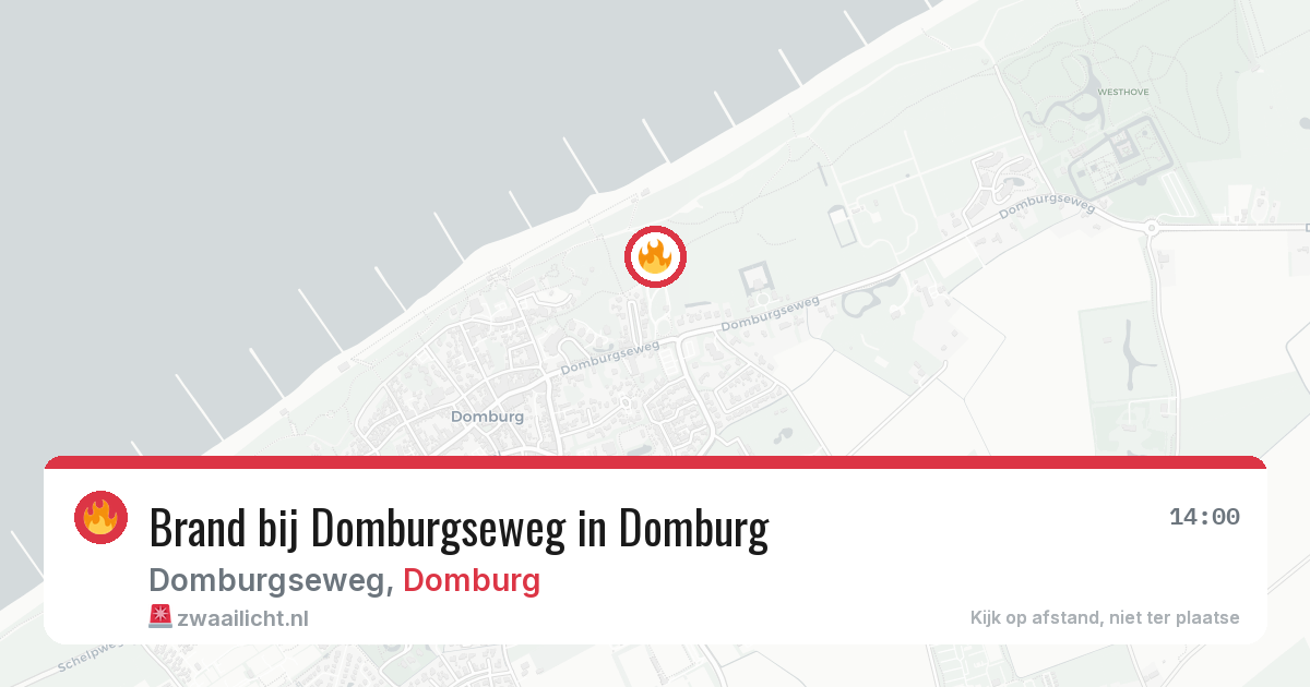 Brand bij Domburgseweg in Domburg — 24 mrt 2026