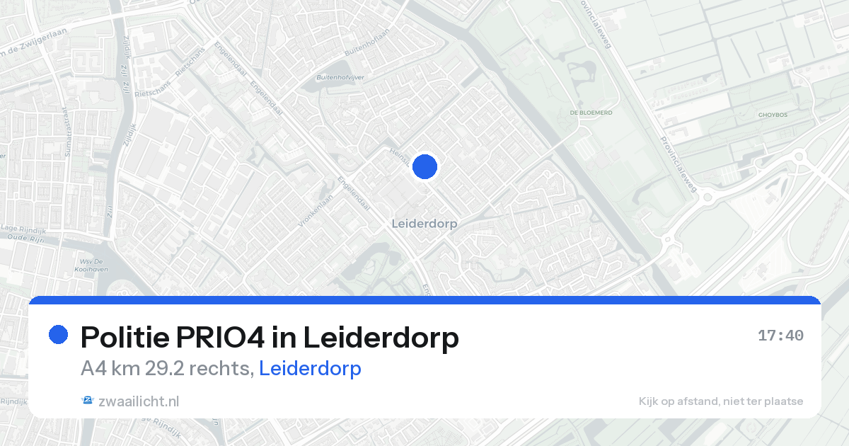 Politie PRIO4 in Leiderdorp — 24 mei 2026 | 🚨 Zwaailicht.nl
