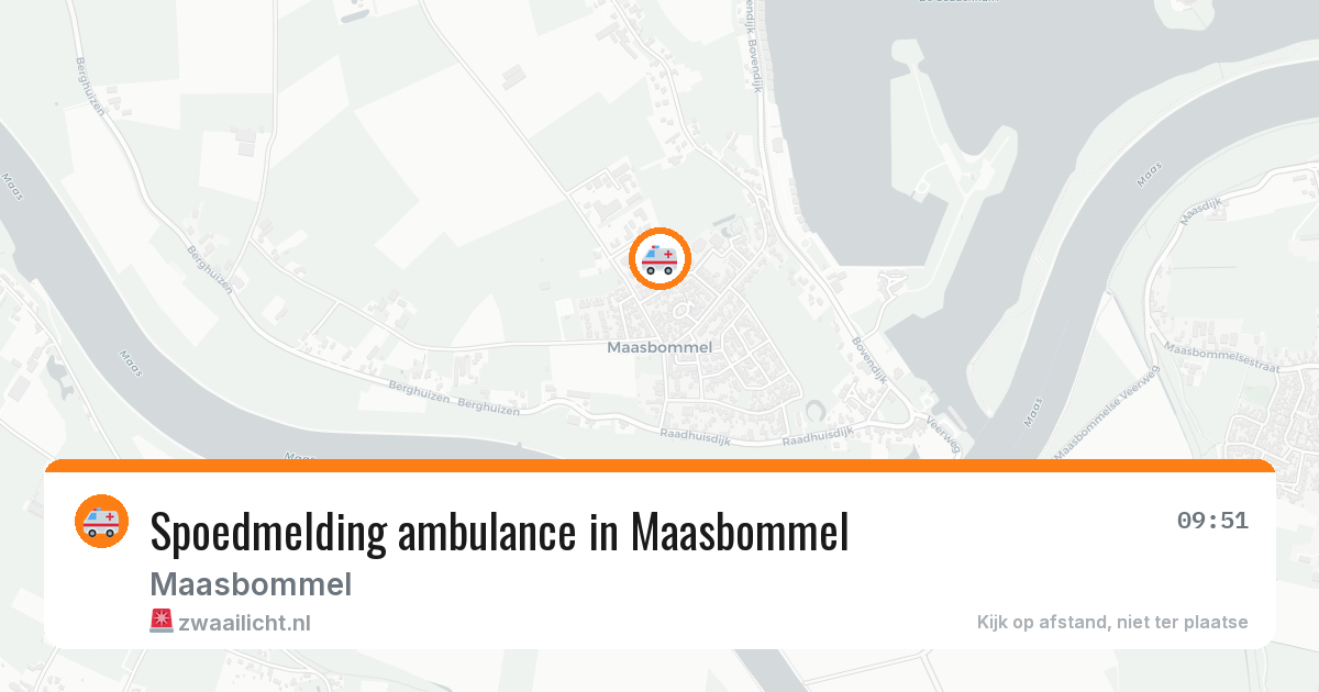 Spoedmelding ambulance in Maasbommel — 18 jun 2026