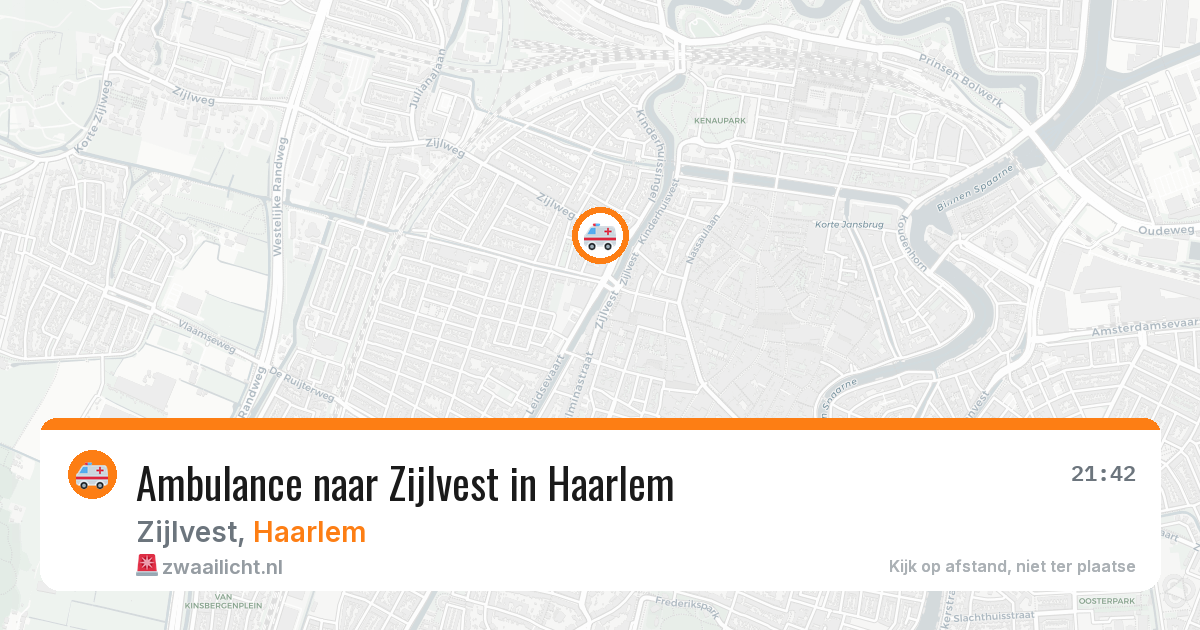 Ambulance naar Zijlvest in Haarlem — 2 aug 2026
