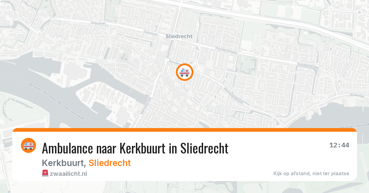 Ambulance naar Kerkbuurt in Sliedrecht — 5 jun 2026