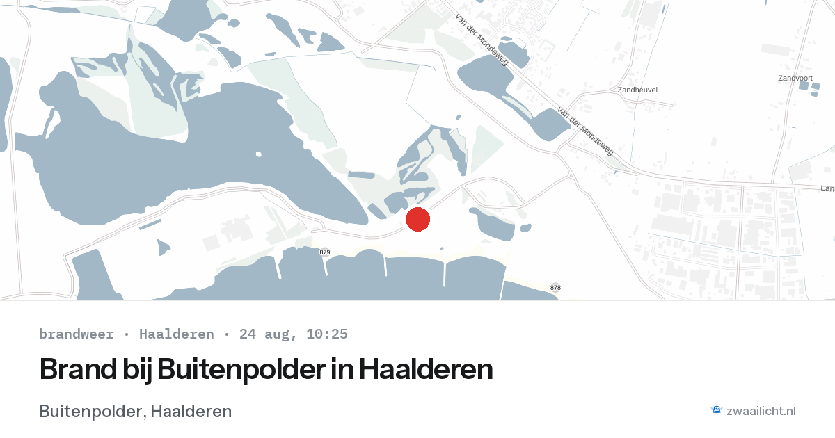 Brand bij Buitenpolder in Haalderen — 24 aug 2026