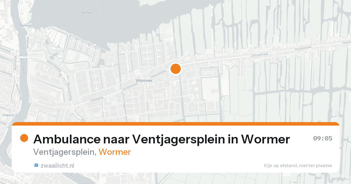 Ambulance naar Ventjagersplein in Wormer — 30 mei 2026