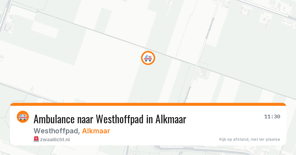 Ambulance naar Westhoffpad in Alkmaar — 23 mrt 2026