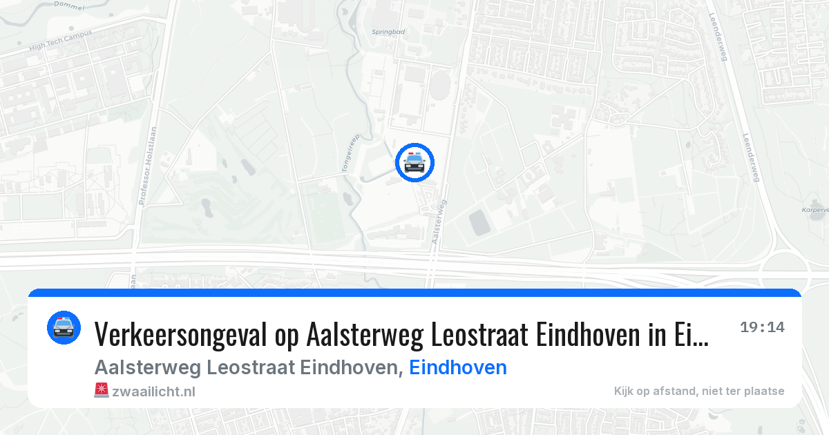Verkeersongeval op Aalsterweg Leostraat Eindhoven in Eindhoven — 12 feb 2026