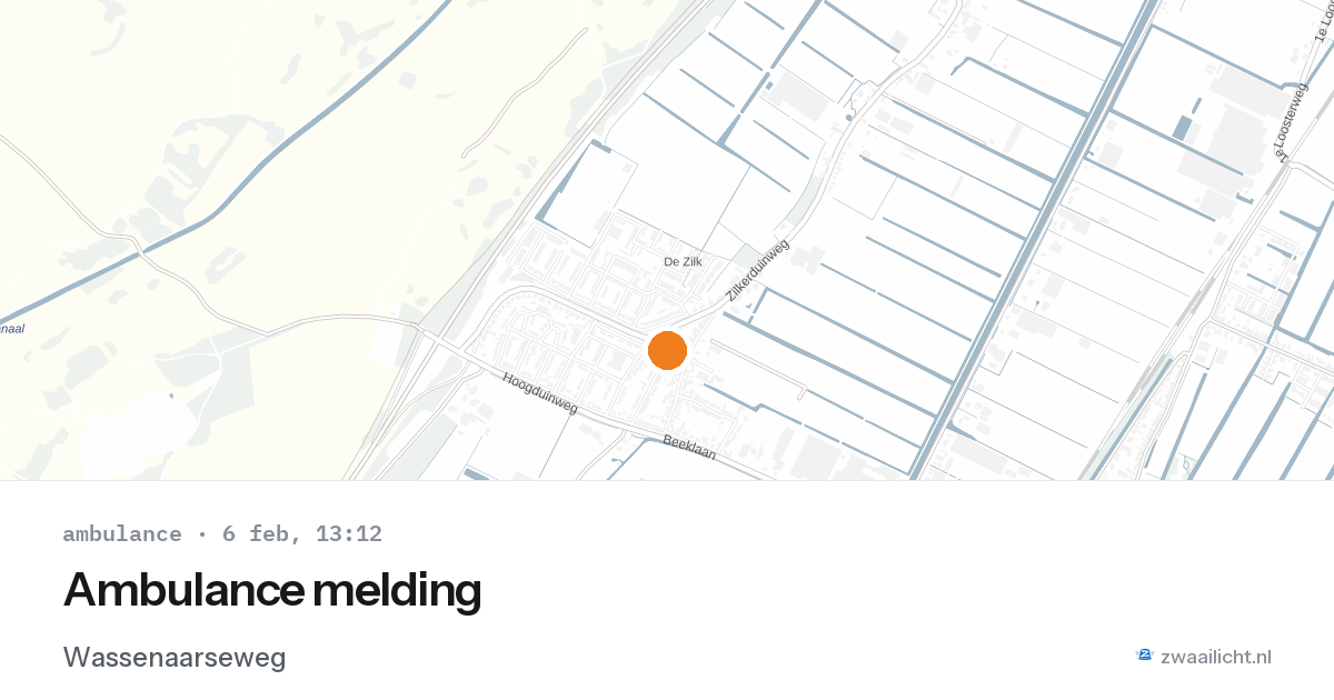 Ambulance melding — 6 feb 2026