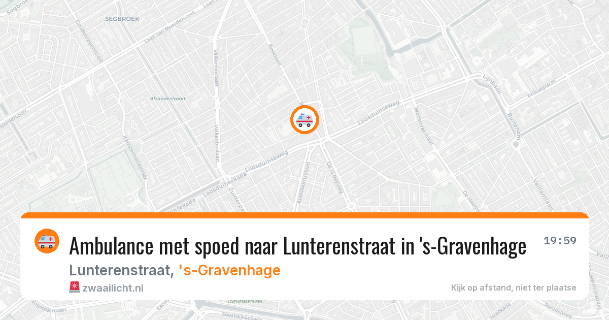 Ambulance met spoed naar Lunterenstraat in 's-Gravenhage — 3 jul 2026