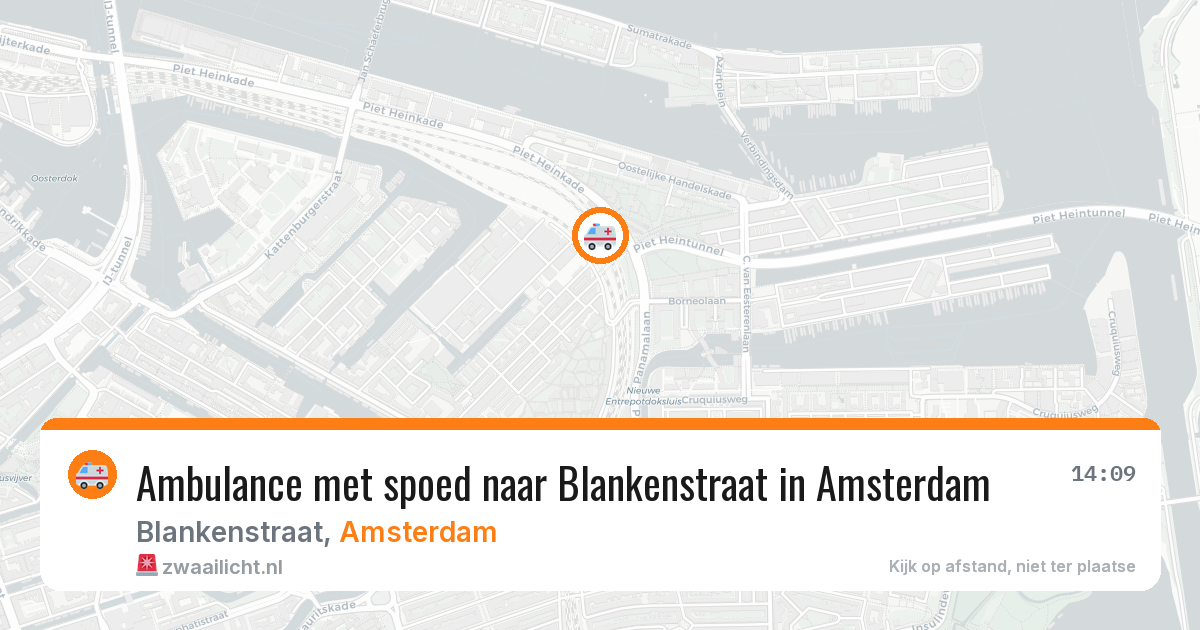 Ambulance met spoed naar Blankenstraat in Amsterdam — 12 apr 2026