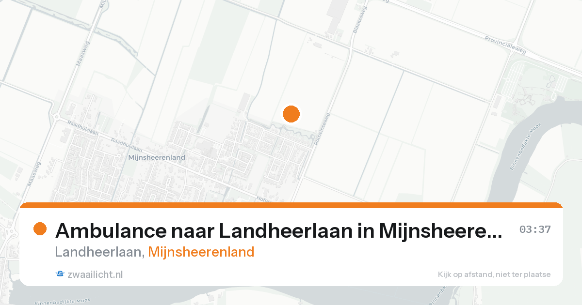 Ambulance naar Landheerlaan in Mijnsheerenland — 8 feb 2026