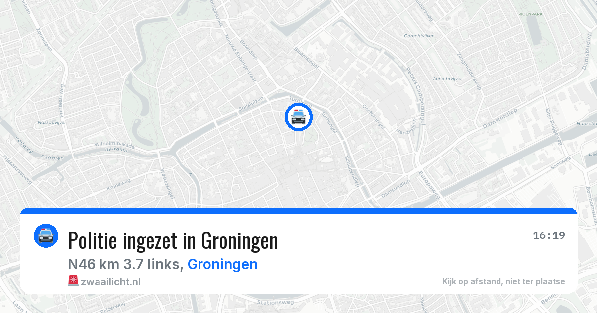 Politie ingezet in Groningen — 2 feb 2026 | 🚨 Zwaailicht.nl
