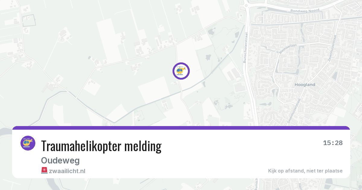 Ambulance met spoed naar Oudeweg in 6061KP — 23 feb 2026