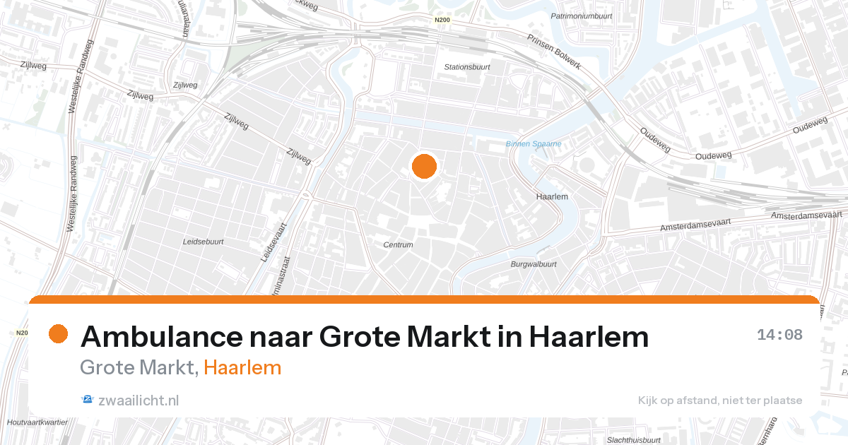 Ambulance naar Grote Markt in Haarlem — 25 jul 2026